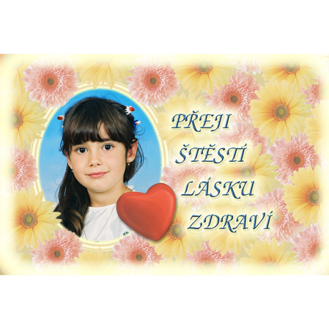 Pohlednice - motiv květiny, k svátku, narozeniny